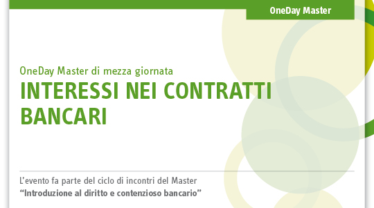 Immagine Interessi nei contratti bancari | Euroconference